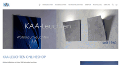 Desktop Screenshot of kaa-leuchten.de